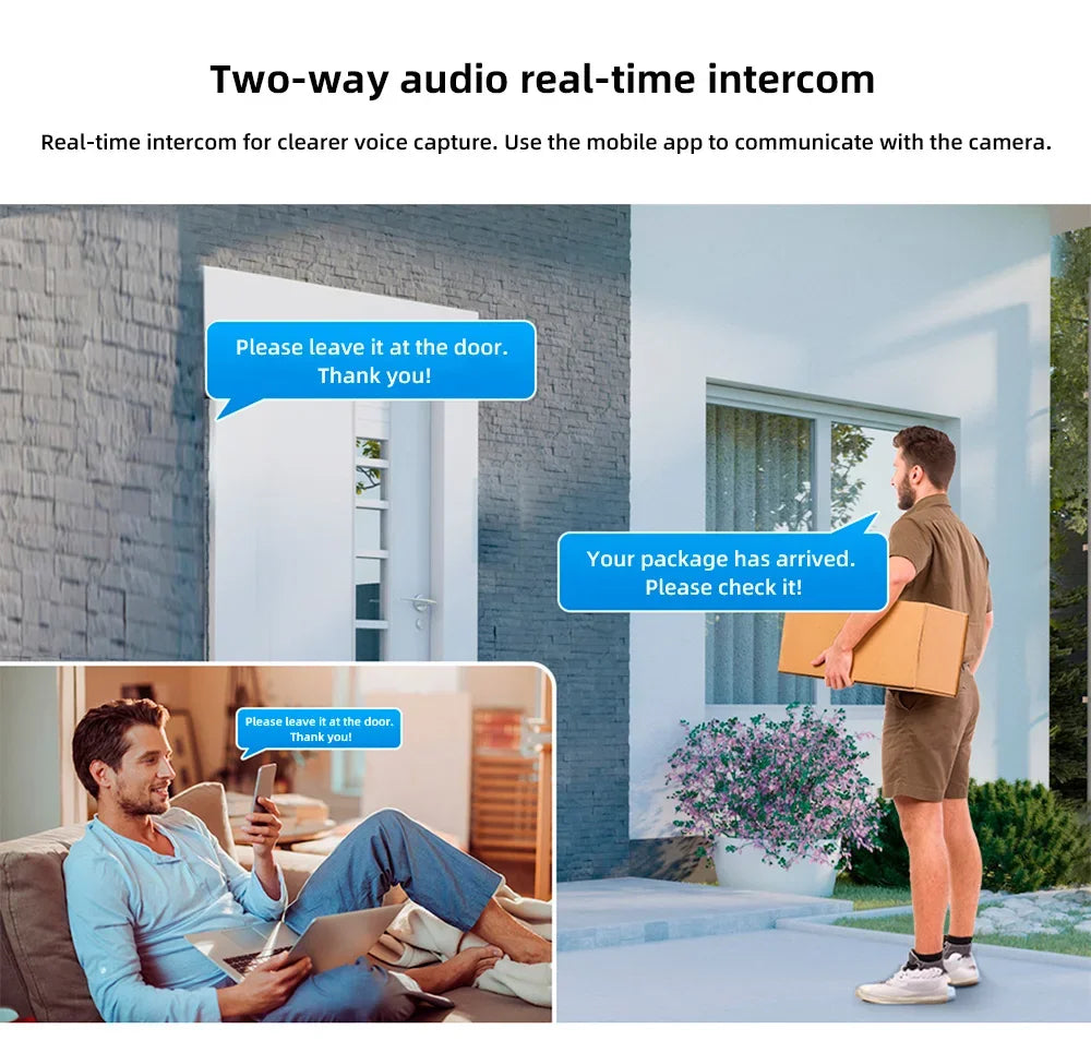 Caméra PTZ Extérieure Wi-Fi À Triple Objectif